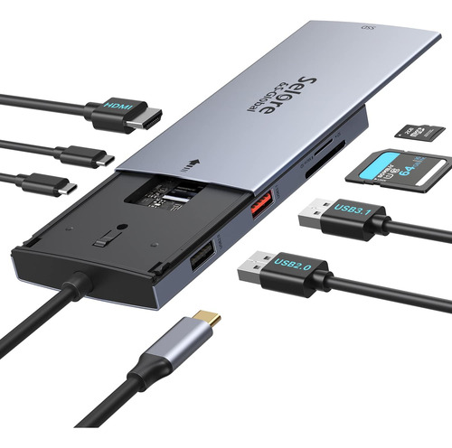 Estación De Acoplamiento Usb 3.1 Gen 2 De 10 Gbps