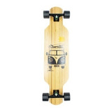 Skate Longboard Flying 37,5 Marfim + Bambu - Modelo Kombi