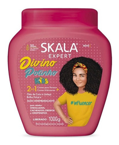 Skala Divino Potinho Kids Creme De Tratamento 1000g 1 Unid