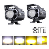 Faros Led Auxiliares De 60w Con Flash Para Auto Y Moto 2pcs