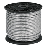 Cable Acero Recubierto Pvc 1/4  7x7 Hilos 75 Mt Fiero 44218