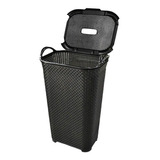 Cesto Para Roupas Roupeiro Organizador Rattan Vime 50 Litros