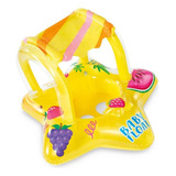 Flotador Inflable Con Techo Para Bebe Estrella Para Piscina