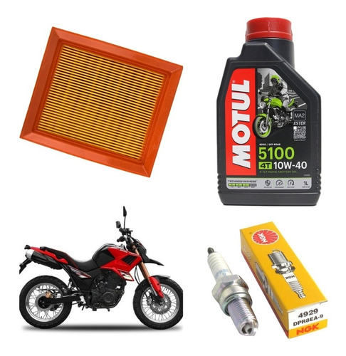 Kit Mantencion (filtro, Bujia, Aceite) Motorrad Tekken 250