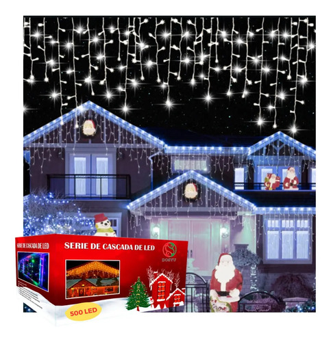 Cascadas Serie Navideña Brillante Dosyu 500led 9 Mts Adorno