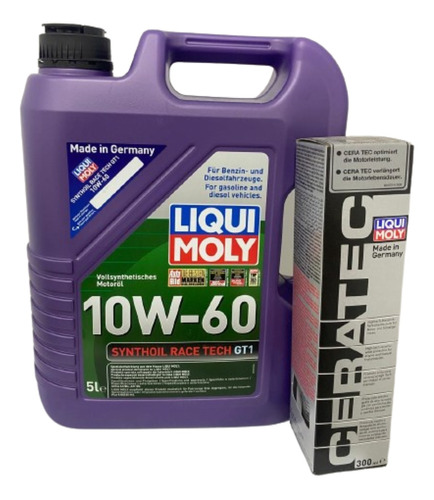 Aceite Liqui Moly Synthoyl Race Tech 10w-60 + Ceratec 