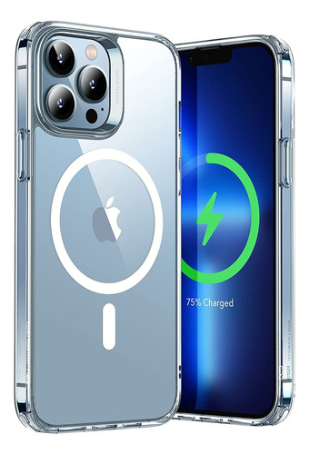 Carcasa Magnética Para iPhone 13 Pro Max Transparente