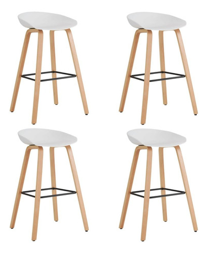 Set X4 Silla De Bar Ferrara Moderna Altura De 75cm