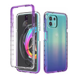 Funda 2 En 1 Rudo Para Modelos Motorola Bicolor Transparente