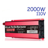 110v, 2000w Inversor De Onda Senoidal Pura 12v/24v/48v/60v