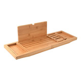 Expandable Wooden Tray For Bathtub Support 2024