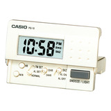 Relo Casio Pq-10-7r Despertador Color Blanco