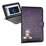 Capa Unicórnio Com Teclado + Caneta Touch P/ Tablet M7 Wifi