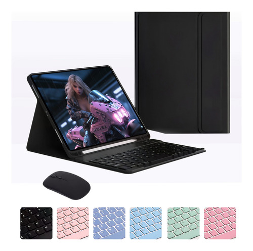 Teclado+capa Tablet+mouse Para iPad 10.2'' 9ª 8ª 7ª Geração