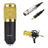 Microfono Condensador Profesional Bm-800 + Tarjeta De Sonido