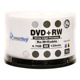 50unidades Smartbuy En Blanco Dvd + Rw 4x 4,7gb, 120min, Col