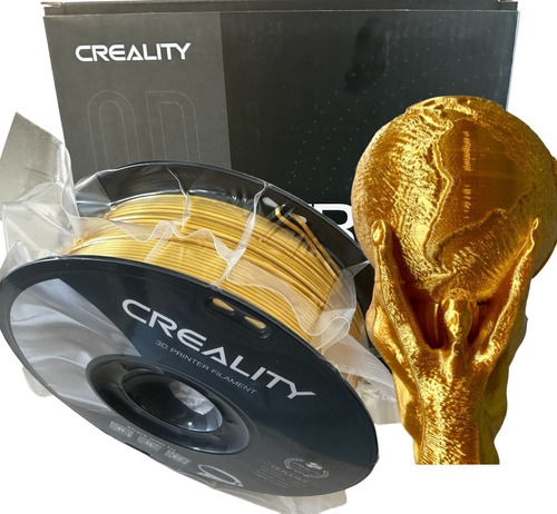 Filamento 3d Pla Oro Creality Cr Series. El Mejor!