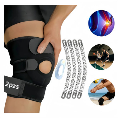 2 Pzs Rodillera Ortopedica De Neopreno Deporte Sujeta Rotul Mxcheckk Negro Color | MercadoLibre