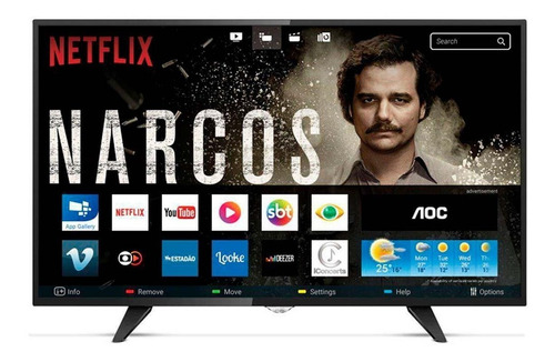 Smart Tv 43  Aoc Full Hd Conversor Digital Wi-fi Usb Hdmi