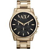Reloj Armani Exchange Ax2095 Dorado Negro Original Caballero