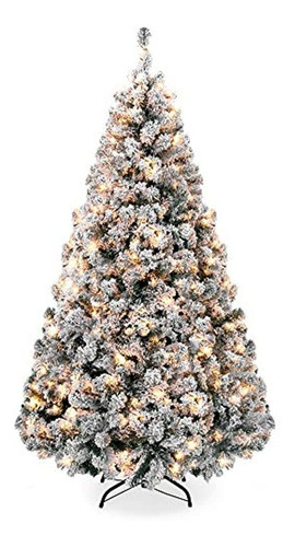 Árbol De Navidad Artificial Con Bisagras Y Luces Blancas