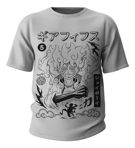 Remera One Piece Joy Boy Monkey D Luffy Gear 5 Anime