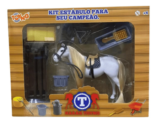 Cavalo De Brinquedo Spirit Kit Estábulo Fazendinha Toyng