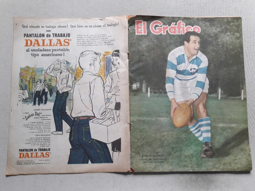 Revista El Grafico Nº 2117 Año 1960 Boca River Azpiroz Rugby