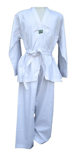 Kimono Dobok Adulto Taekwondo Com Faixa
