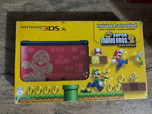 Nintendo 3ds Xl Com Caixa Cartão 32 Gb Jogos De Brinde