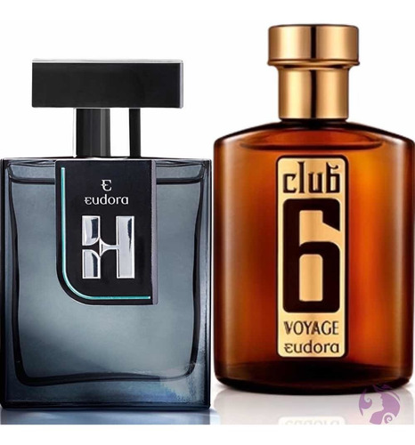Eudora H Masculino + Club 6 Voyage Eudora / Kit Perfumes