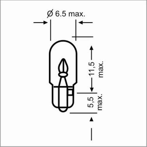 Lampara Posicion Y Stop T6,5 12v 3w Poli 26191