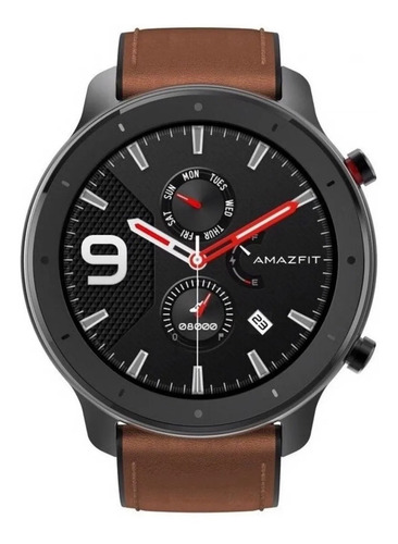 Smartwatch Amazfit Fashion Gtr 1.39 47mm Alloy Brown A1902 Cor Da Caixa Aluminum Alloy