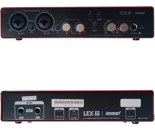 Placa De Sonido Interface De Audio Lexsen Lex 22 P
