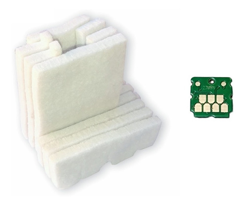 Feltro Almofada + Chip Da Caixa De Manutenção Epson F170