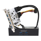 Mzhou Tarjeta De Expansion Pci-e A Usb 3.0 De 7 Puertos (tip