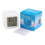 Reloj Despertador Luz Led Rgb Pantalla Alarma Temperatura