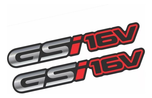 Par Adesivos Chevrolet Corsa Gsi16v Gsi 16v Resinado Crgsi02