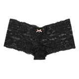 Panty Victoria Secret Grande Minishort Encaje Sexy Negro