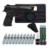 Kit C12 Airgun 4.5mm + 2 Tubete 500un + 1 Silicone + Itens