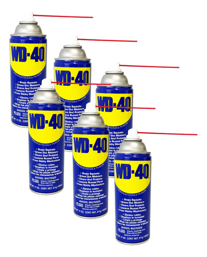 Wd40 Grande 311g Aerosol Lubricante Multiuso - Pack X6