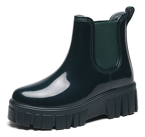 Botas De Lluvia Mujer Moda Antideslizantes Suela Gruesa 