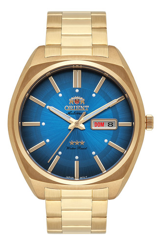 Relógio Orient Masculino Automático Azul F49gg025 D1kx