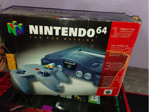 Nintendo 64 En Caja Con 1 Control Y 2 Juegos