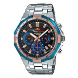 Relogio Edifice Toro Rosso Efr-554tr Prata Preto Com Caixa