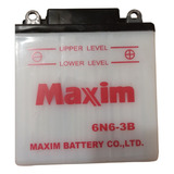 Batería Maxim 6n6, 6volts, 6ampers. Suzuki Ax100