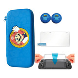 Estuche Maleta Viaje Cremallera + Vidrio+ Protectores Switch