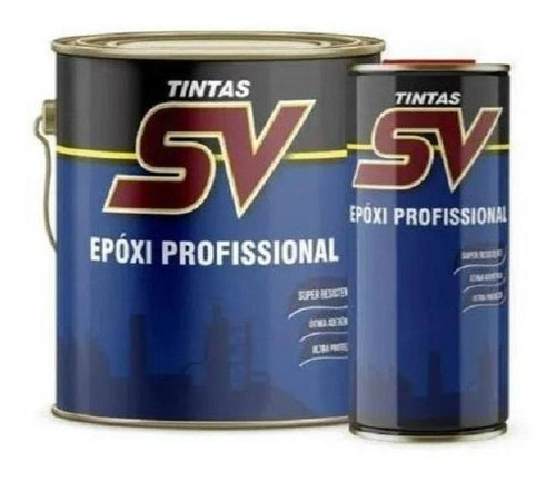 Kit Tinta Epóxi Profissional Piso Metal Madeira Sv 3,6 Cores