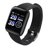 Smartwatch Smart Bracelet D13  1.3  Caixa De Plástico Preta