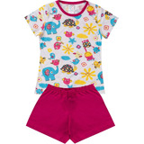 2 Pijama Infantil Verão Menino Menina Atacado Revenda 1 A 14